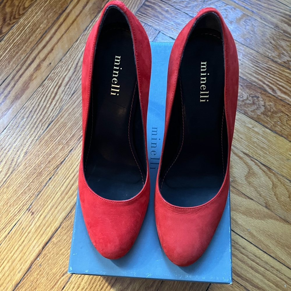 Minelli Vibrant Red Heels